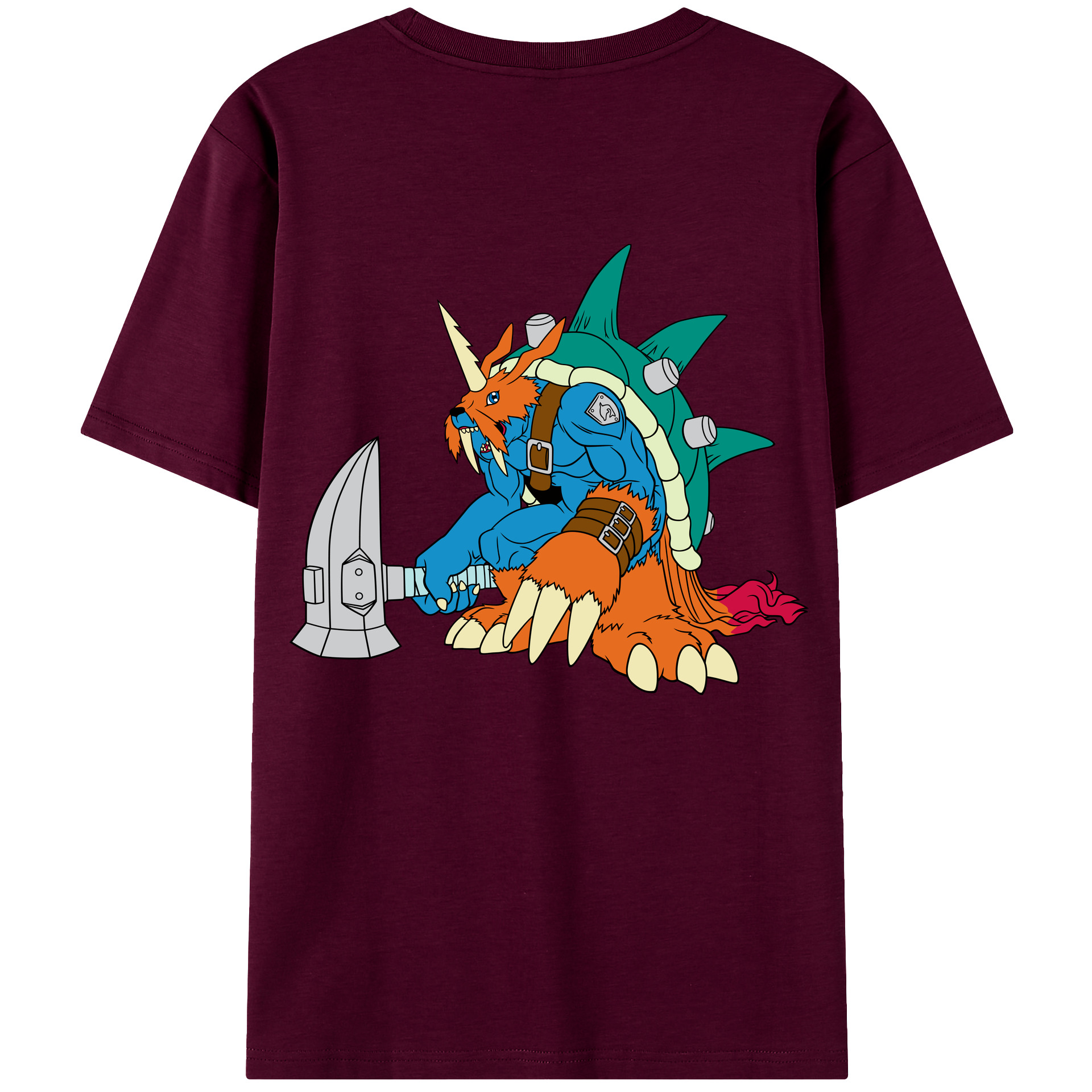 （画像用） Digimon デジタルモンスター/デジモン レディース半袖Tシャツ(バックプリント)